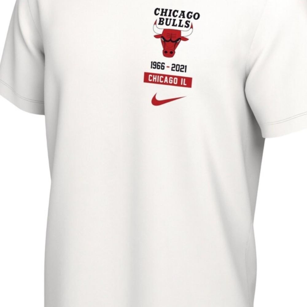 Nike Chicago Bulls White Courtside dynasty tee shirt size XL - Picture 2 of 6